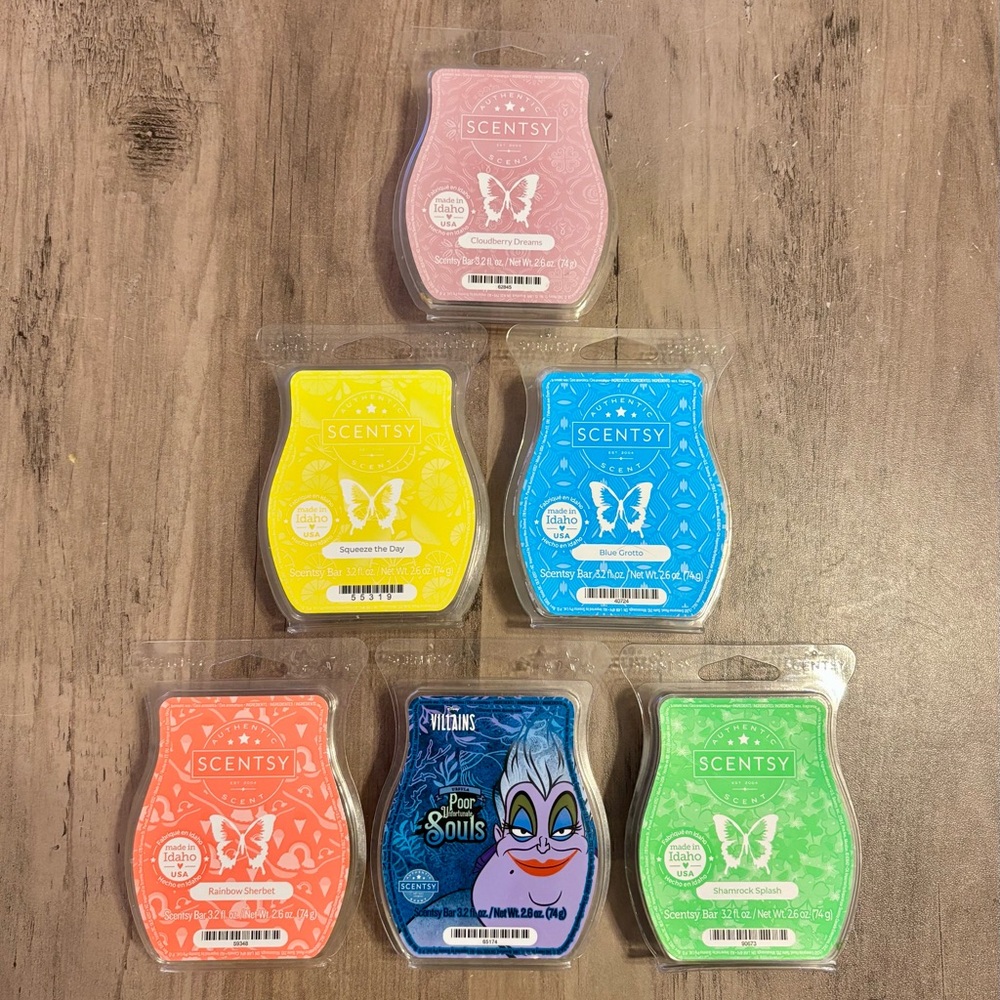 ⭐️ Scentsy light and fruity 6 pack wax bars ⭐️